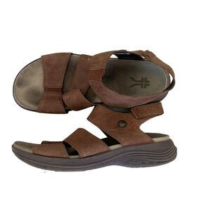Kuru Coda Muse Sandals Size 9 Cognac Brown Leather Supreme Support Comfort